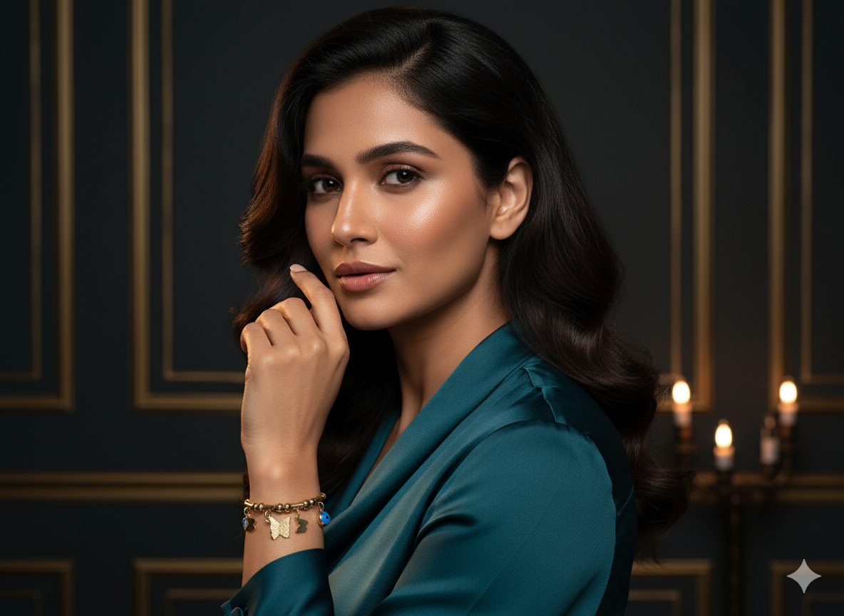 Aura Guardian - Luxury Gold Evil Eye & Butterfly Bracelet |Anti - Tarnish | Xayah