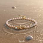 Serene Starfish Pearl Necklace & Bracelet - Coastal Elegance Fine Jewelry | Anti - Tarnish | Xayah