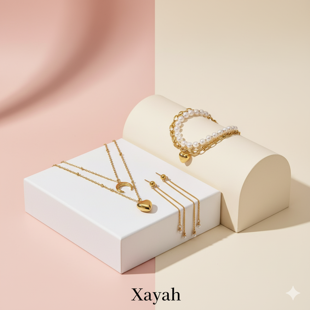 Amalfi Dream Pearl Set | Anti - Tarnish | Xayah Luxury Jewelry Set