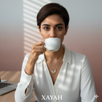 Athena's Winged Sparkle Set - Gold Crystal Necklace & Matching Earrings | Anti - Tarnish | Xayah