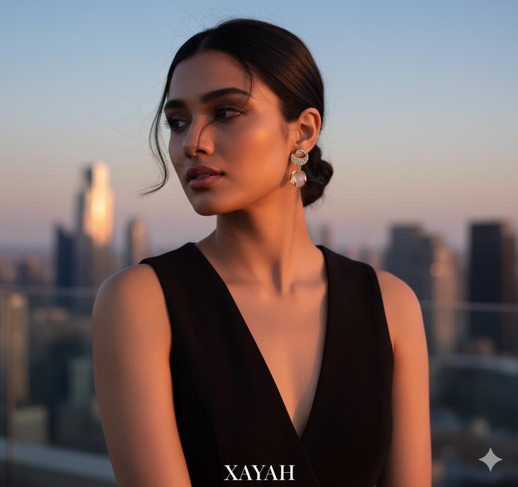 Luna Bloom Pearl Drop Earrings | Xayah