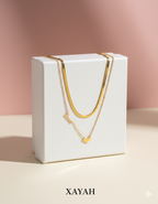 Sunburst Loveu from heart pendant necklace | Anti - Tarnish | Xayah