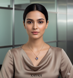 Mystic Heart Aura Crystal Necklace - Anti Tarnish Gold Vermeil | Xayah