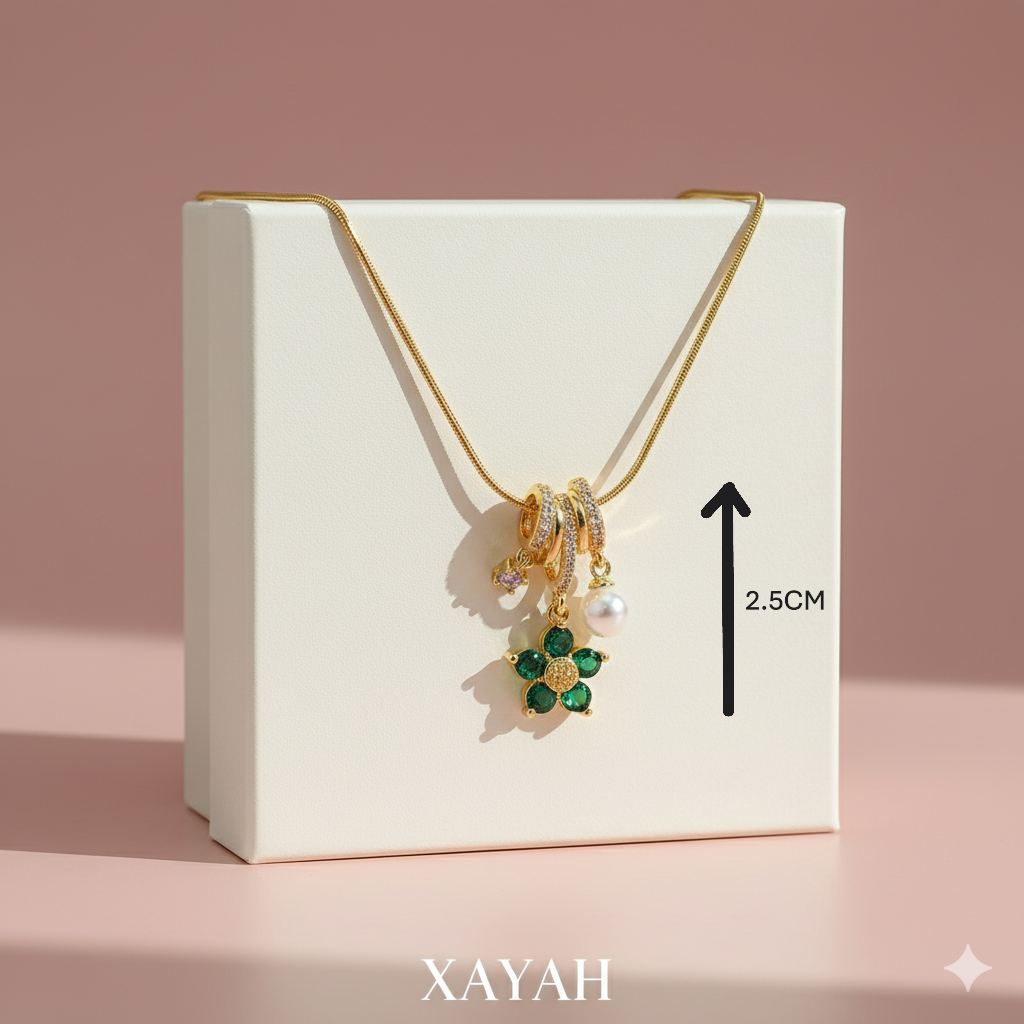 Enchanted Petal Pendant | Anti - Tarnish | Xayah