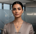 Mystic Heart Aura Crystal Necklace - Anti Tarnish Gold Vermeil | Xayah